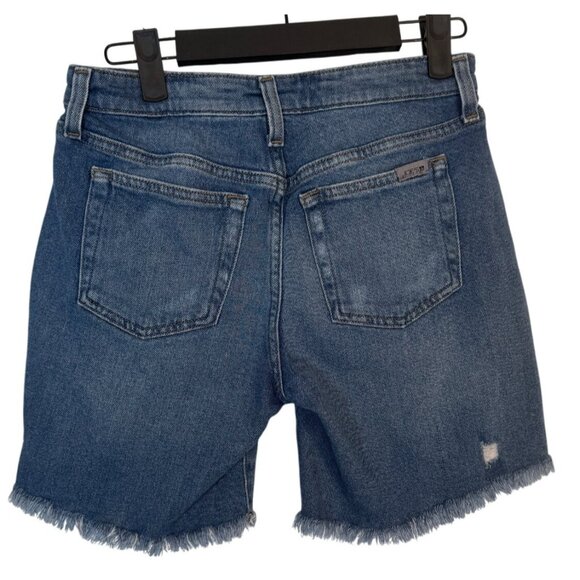 Joes Size 25 Distressed Denim Shorts Frayed Hem Cotton/Spandex Medium Wash Blue - Picture 7 of 12